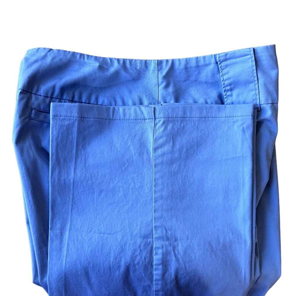 MetroStyle Women's Blue Stretch Dress Pants Size 12 Tall Straight Leg
